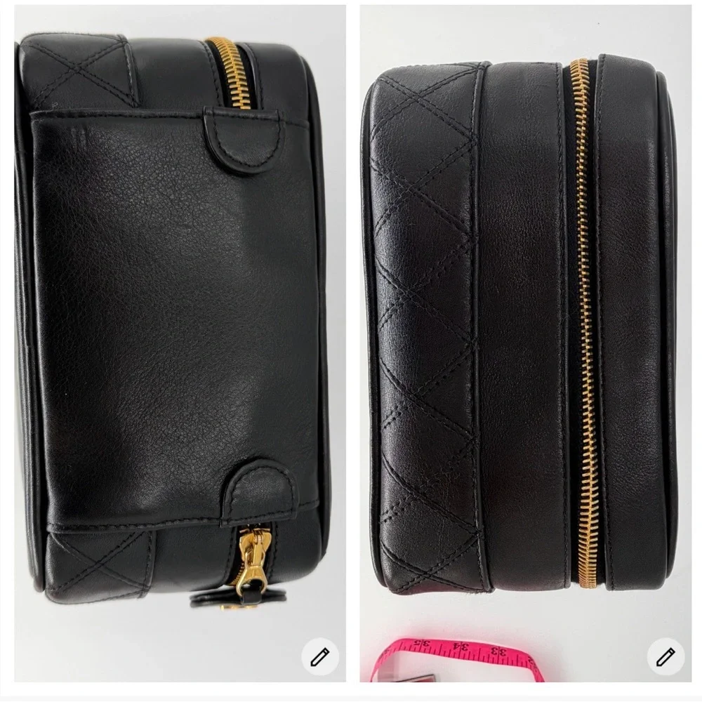 CHANEL Black Quilted Vanity Case w/Dust Bag, Authentication Card, and COA - Picture 13 of 15